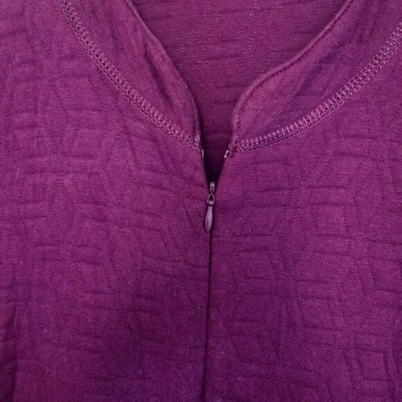 Natori Beijing purple quilted caftan NWOT Size L - Picture 6 of 7